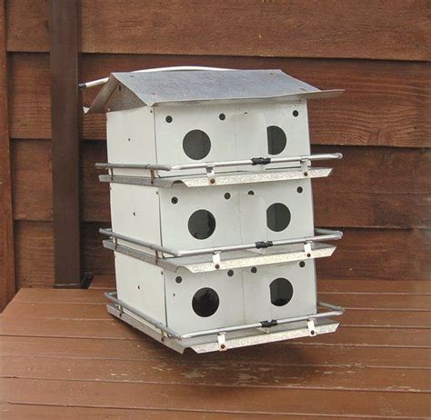 sheet metal birdhouse|metal martin bird house.